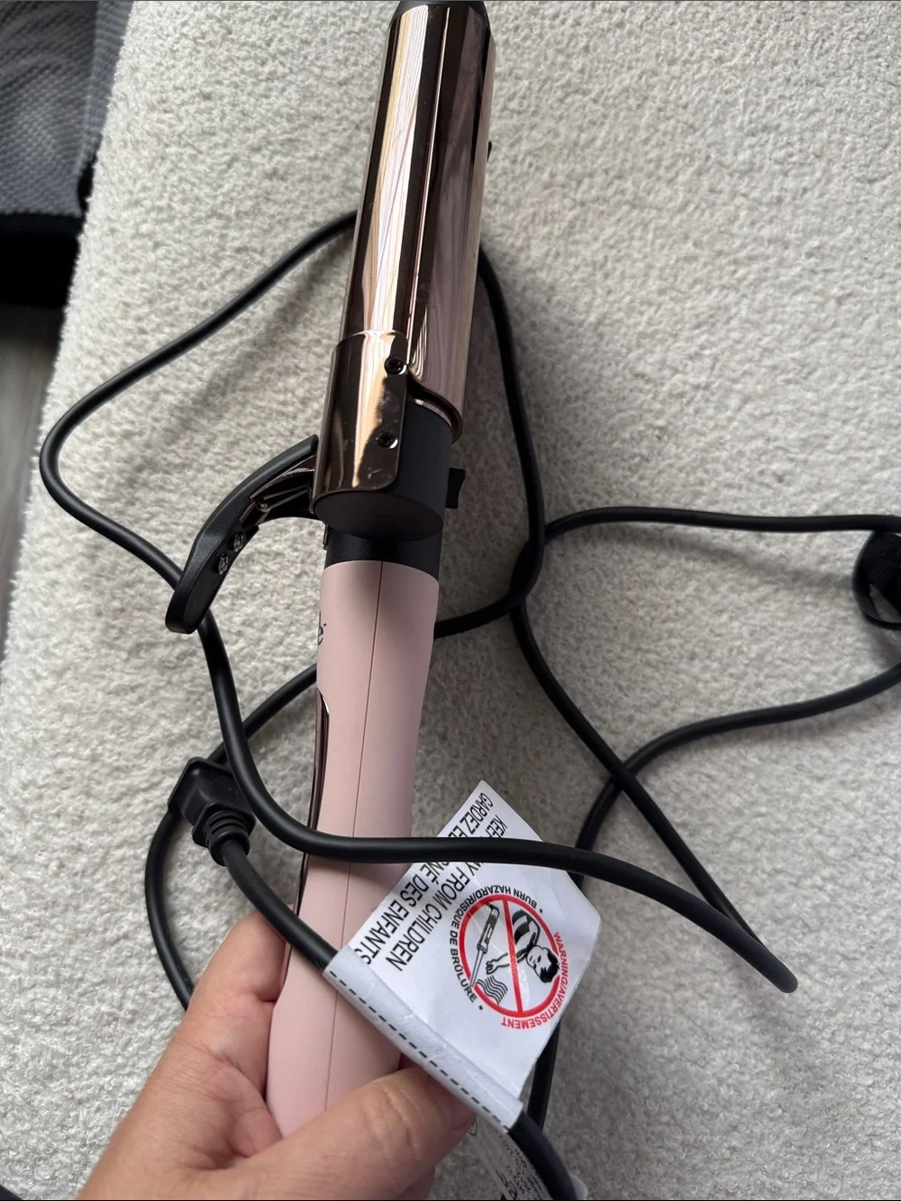 L’ange Le Waver 3-Barrel Titanium Hair Waver – Blush/Rose Gold
